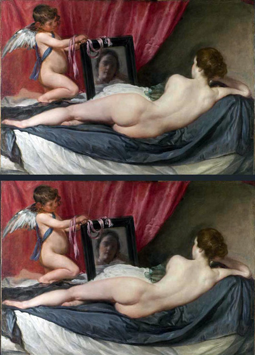 La Venus de Velasquez et revue par Anna Giordano
